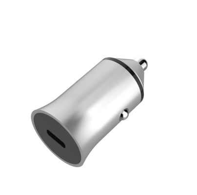 Mini Design Aluminium Alloy PD 18W Fast Charging QC3.0 Type-C USB Car Charger