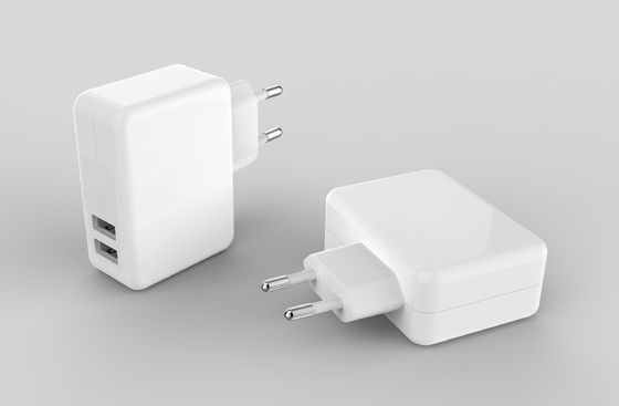 CE 2 Ports 5V4.8A EU Charger Adapter