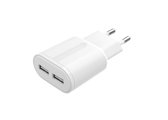 RoHS 5V 2.4A EU Dual Port Usb Wall Charger