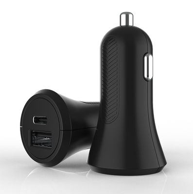 Dual Port Car PD18W 5V2.4A USB C PD Charger