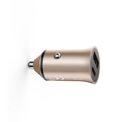 Aluminium Alloy Dual Port A Max 5V3A 36W Quick Charge 3.0 Car Charger