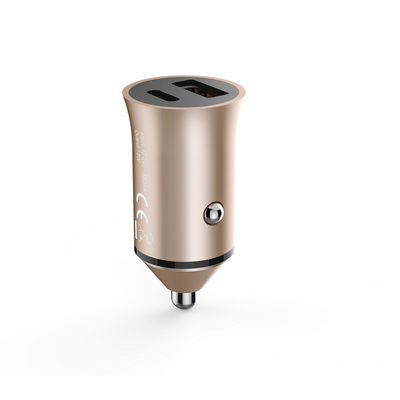 Aluminium Alloy Dual Port A Max 5V3A 36W Quick Charge 3.0 Car Charger