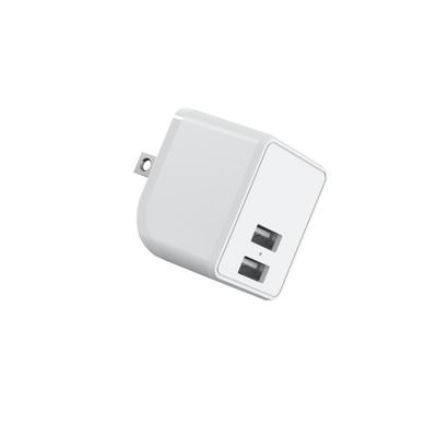 Foldable Prong 5V 2.4A Dual USB Flip Charger 617059 TBC